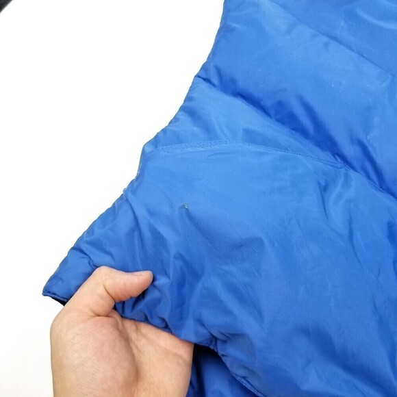 Vintage REI Co Op Goose Down Insulated Quilted Puffer Vest Jacket Blue Men Large - Picture 7 of 8